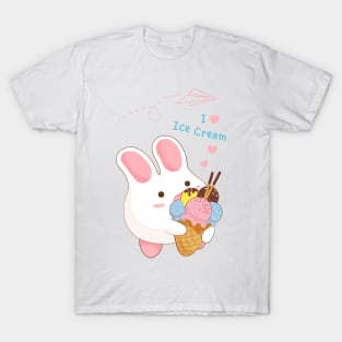 Ice Cream Cone Bunny T-Shirt